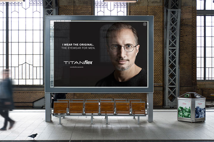 Titanflex Plakat mit Benno Fürmann