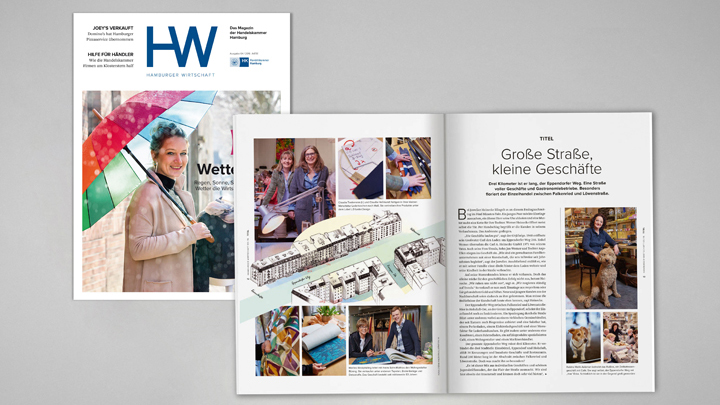 Hamburger Wirtschaft – Titel und Doppelseite