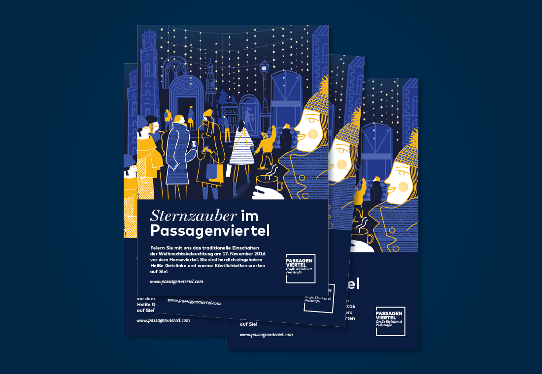 Passagenviertel Flyer Weihnachten
