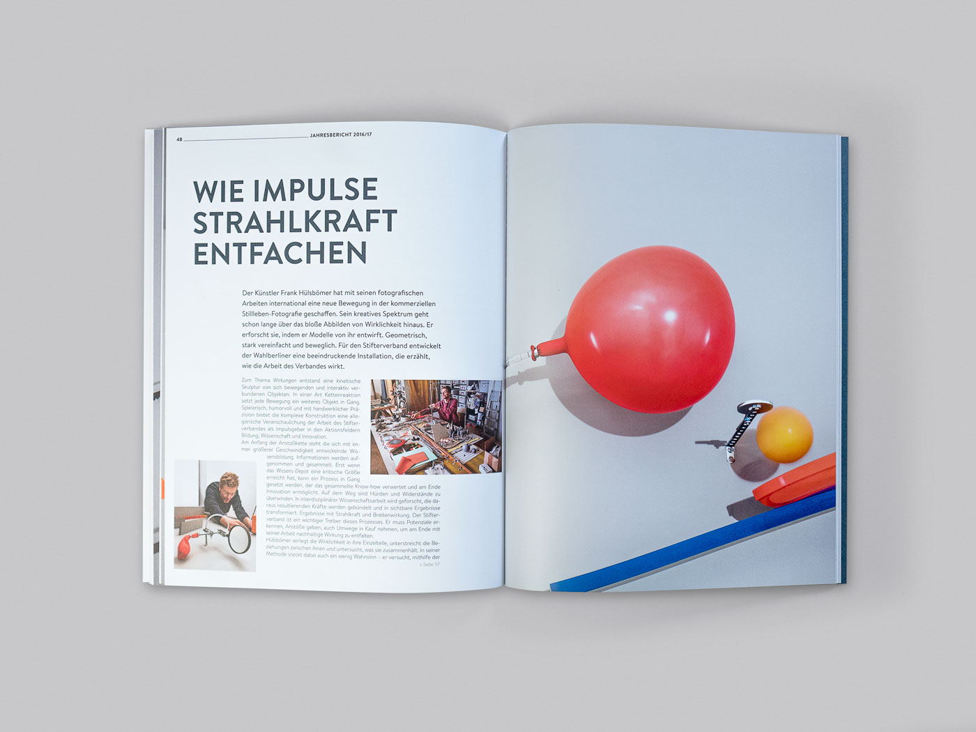 Stifterverband Jahresbericht Doppelseite